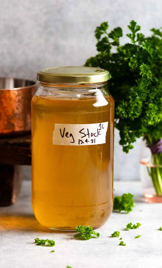 Dulse-Infused Vegetable Stock
