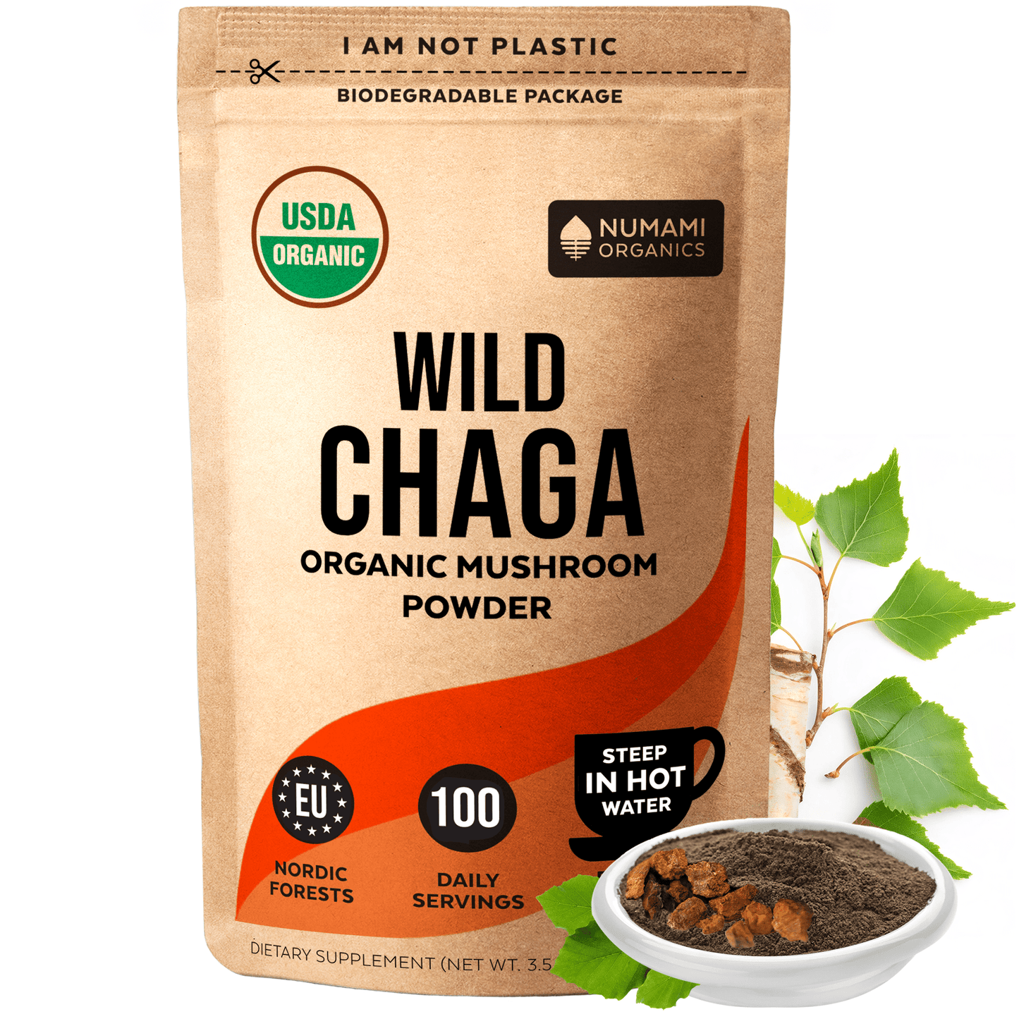 Organic Chaga Mushroom Powder