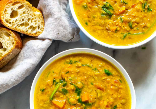 Instant Pot Vegetable and Lentil Stew with Atlantic Dulse Flakes