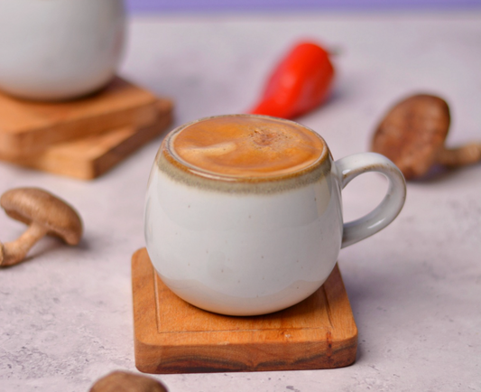 Chaga Latte in Two Different Ways
