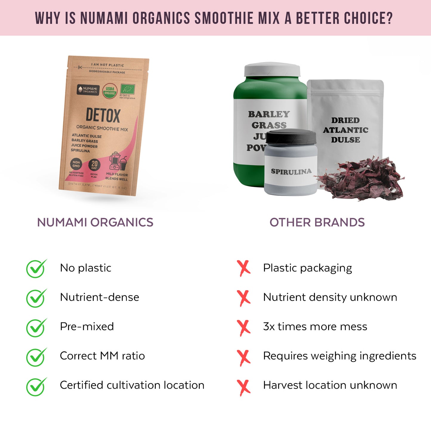 Organic Heavy Metal Detox Smoothie Mix